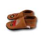 Preview: Krabbelschuhe roter Trecker mit Anhänger